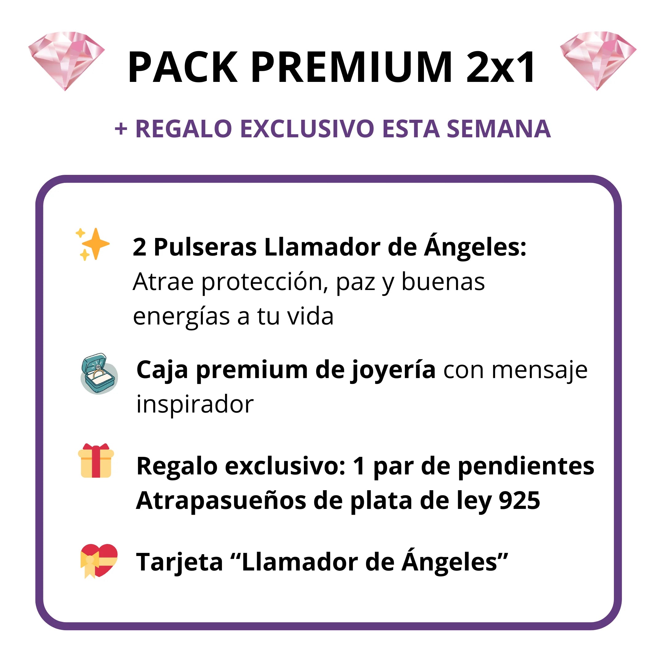 🎁(Pack 2 Pulseras) “Llamador de Ángeles” – Incluye Regalo