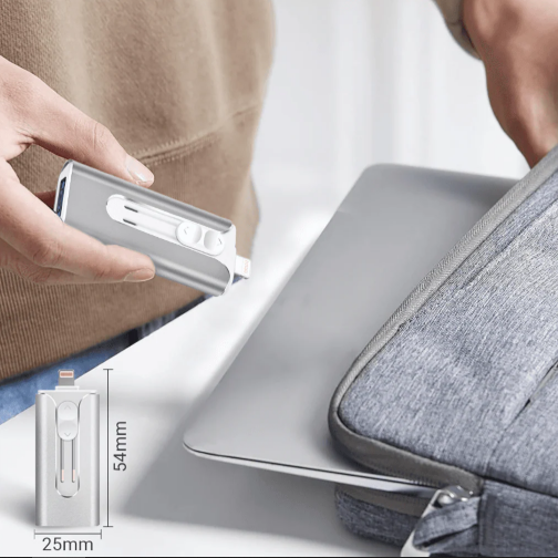 Memoria USB 3 en 1 para almacenamiento externo para celulares