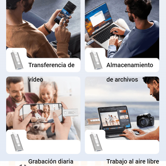 Memoria USB 3 en 1 para almacenamiento externo para celulares