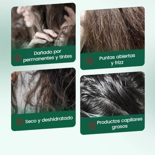Crema de polipéptidos más queratina Repara el Cabello Seco, Encrespado y Dañado