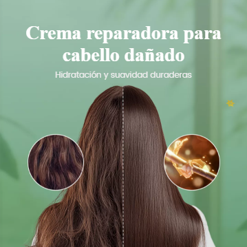 Crema de polipéptidos más queratina Repara el Cabello Seco, Encrespado y Dañado