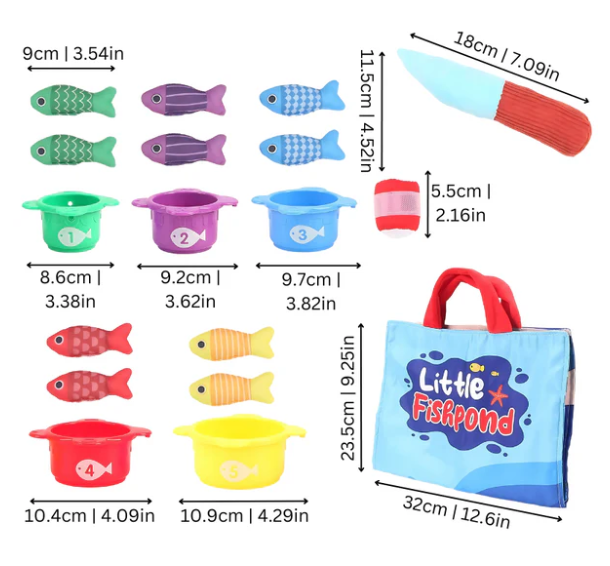 Juego de pesca educativo montessori