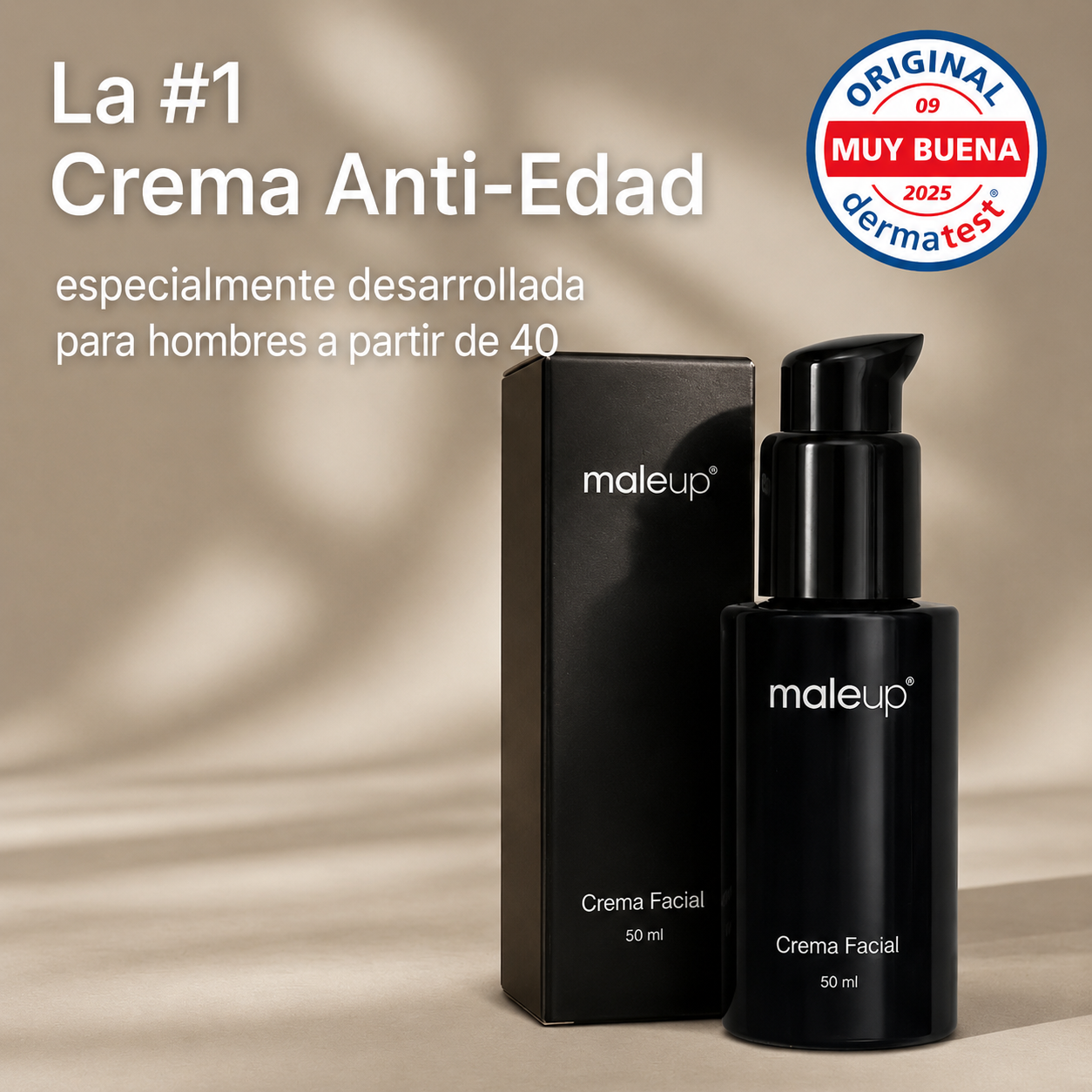 Crema facial antiedad Maleup