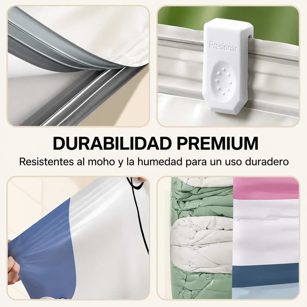 PAGA 1 LLEVA 2 Bolsas de almacenamiento al vacío con compresión sin bomba 70CM*50CM*30CM