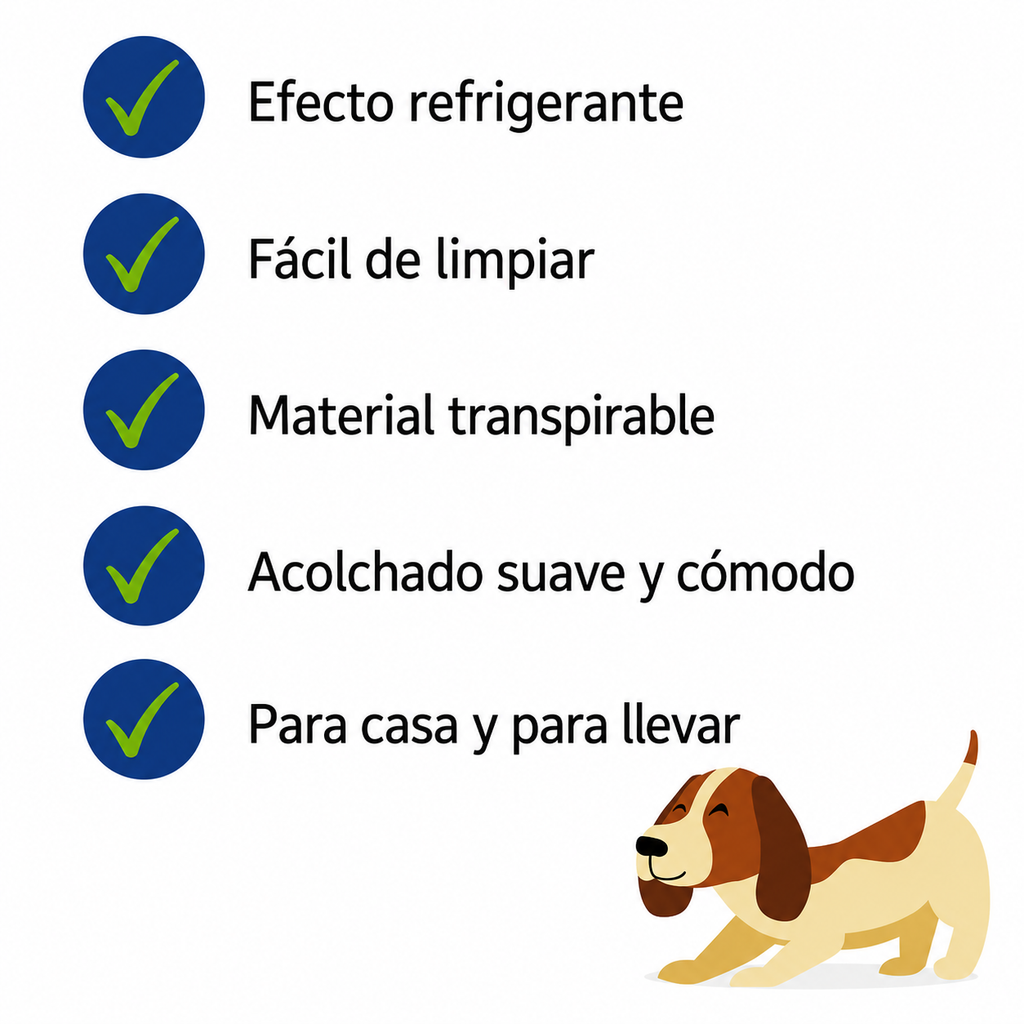 Alfombrilla refrescante premium para perros y gatos: transpirable y lavable, perfecta para días calurosos