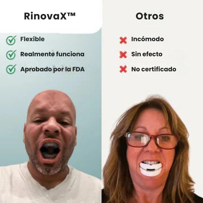 RinovaX™ – Boquilla universal silenciosa antirronquidos