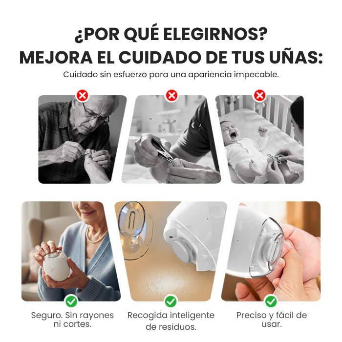Lima de uñas automática universal para adultos y niños