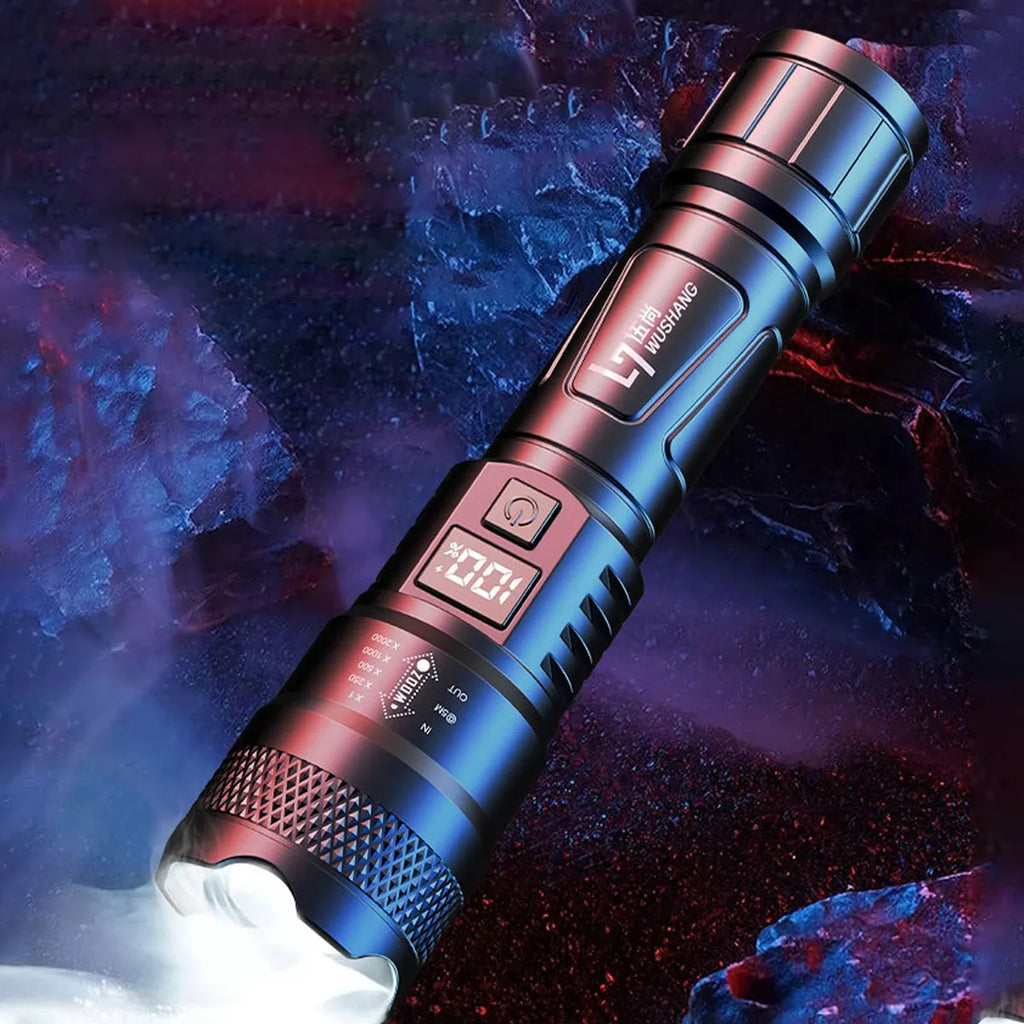 Linterna con zoom superbrillante impermeable
