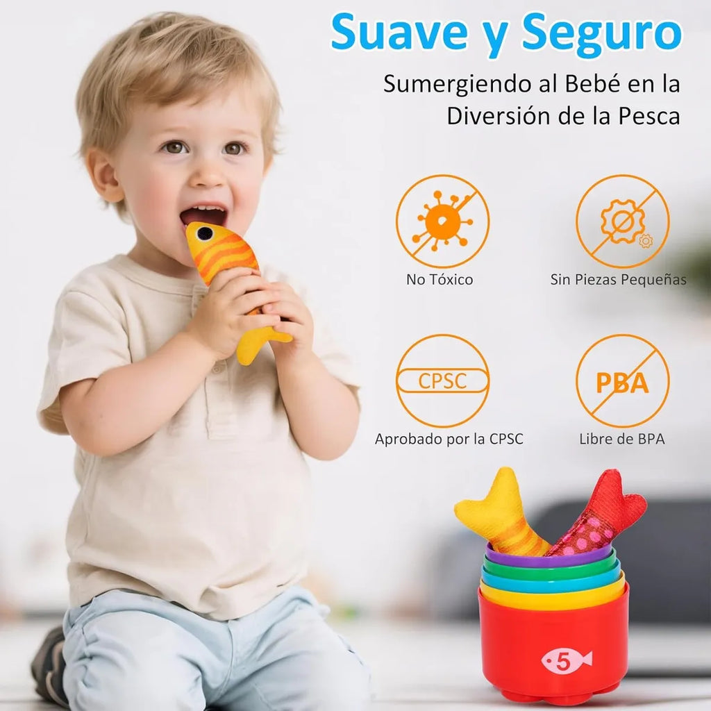 Juego de pesca educativo montessori