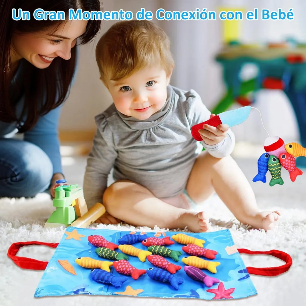 Juego de pesca educativo montessori
