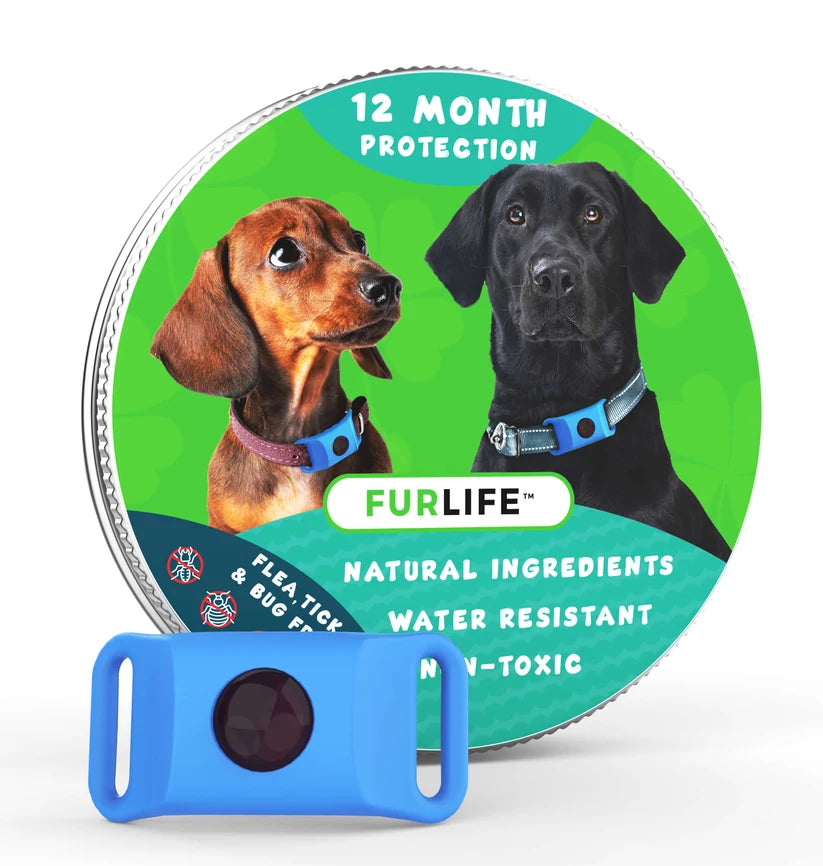 FurLife™ 12 meses libre de pulgas y garrapatas Collar completo + 2 cápsulas