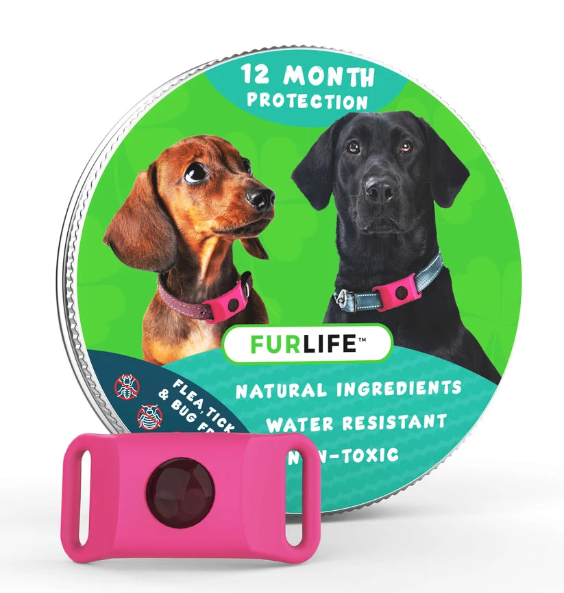 FurLife™ 12 meses libre de pulgas y garrapatas Collar completo + 2 cápsulas