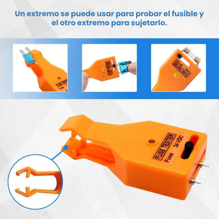 Probador y extractor de fusibles 2 en 1 para automóvil