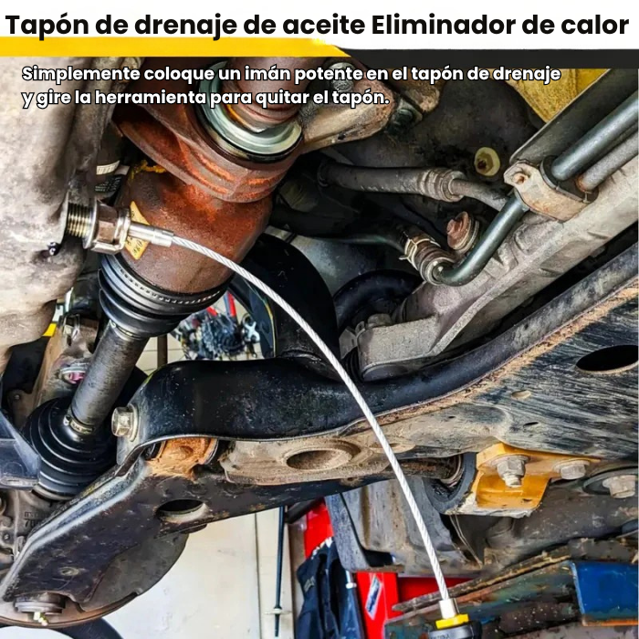 Herramienta magnética para extraer el tapón de drenaje de aceite