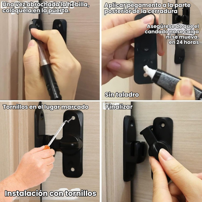 PAGA 1 LLEVA 2 Cerraduras multiángulo para puertas