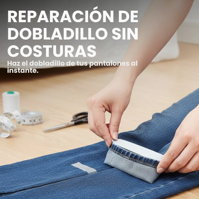 PAGA 1 LLEVA 2 ROLLOS DE 2.5 METROS Cinta adhesiva lavable para  dobladillos de pantalones