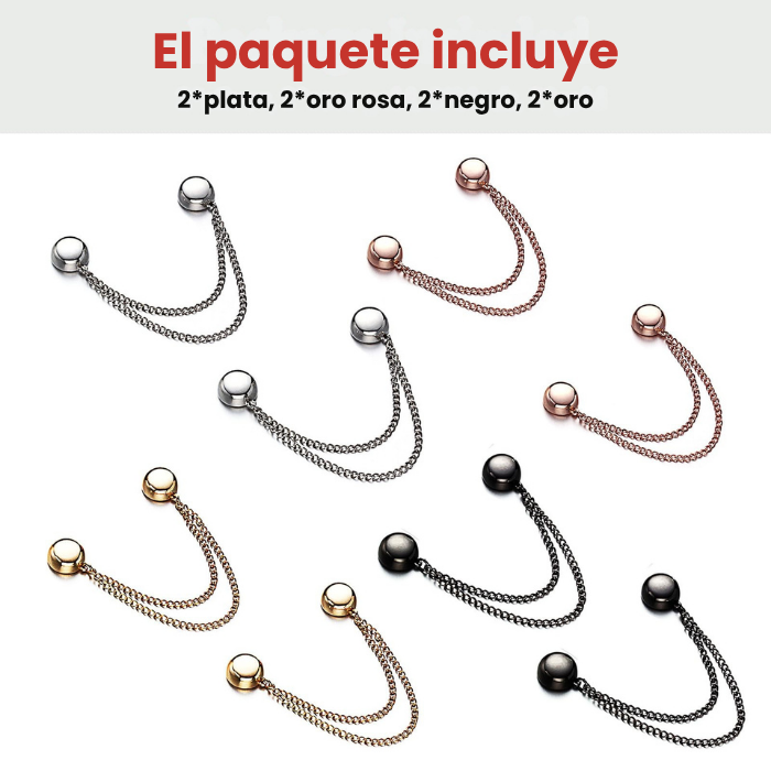 PAGA 2 LLEVA 4 Clips magnéticos para ropa