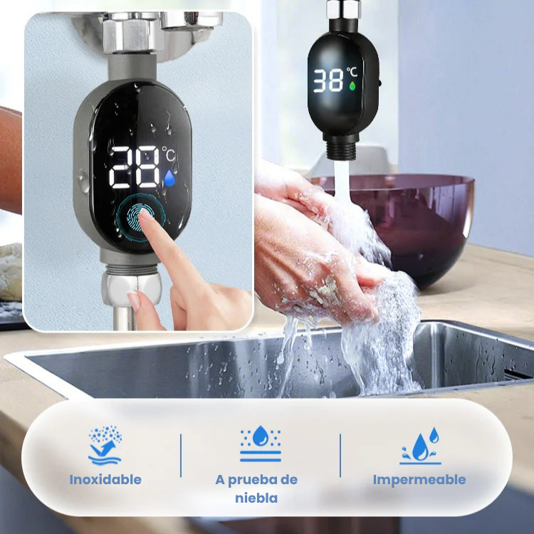 Termometro digital para grifos protección para los bebes