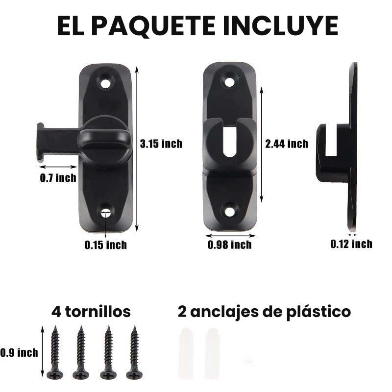 PAGA 1 LLEVA 2 Cerraduras multiángulo para puertas