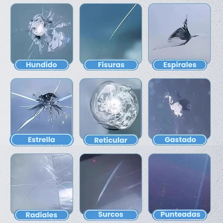 KIT REPARACIÓN parabrisas de automóvil