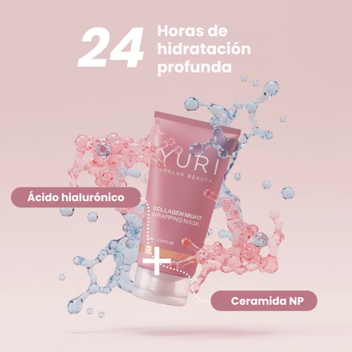 PAGA 1 LLEVA 2 Mascarilla nocturna de colágeno brocha incluida