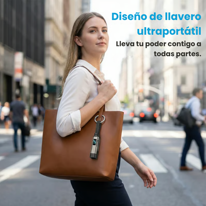 PAGA 1 LLEVA 2 Cable de datos con llavero de carga ultrarrápida y pantalla digital 4 en 1