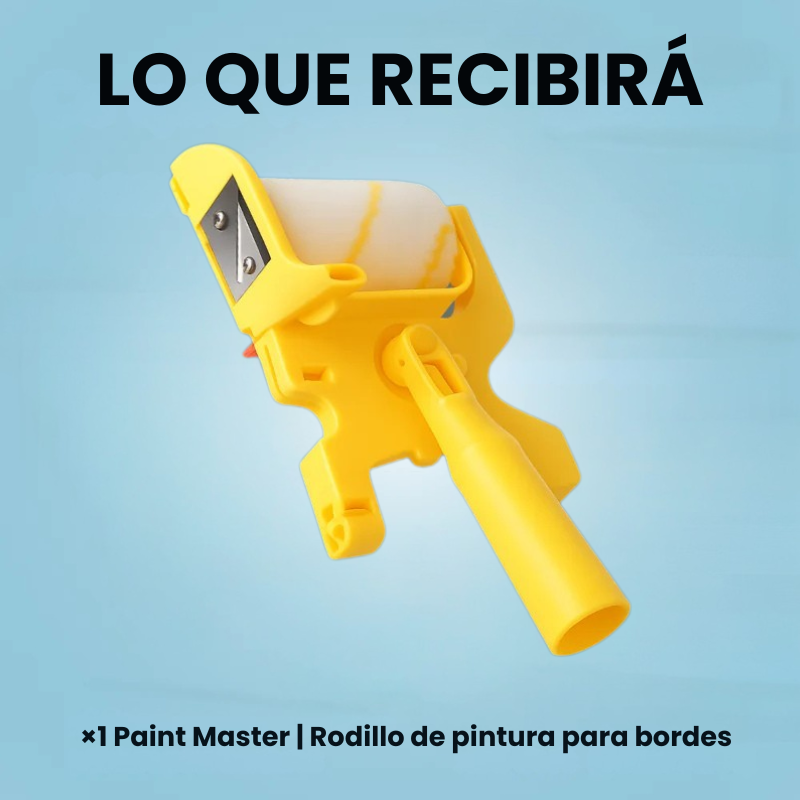 Rodillo de pintura para bordes perfectos con guía de precisión