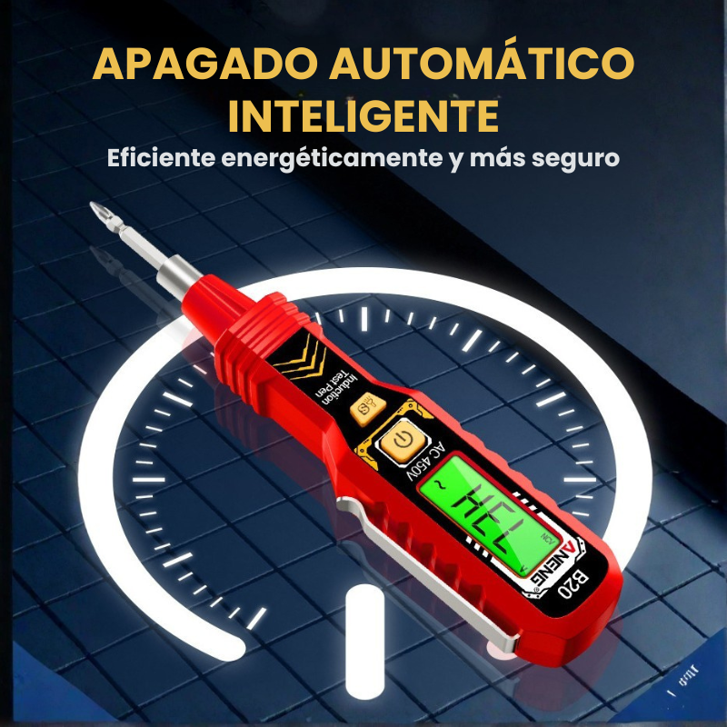 Destornillador probador de voltaje sin contacto con pantalla LCD