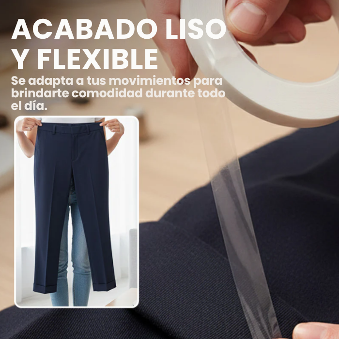 PAGA 1 LLEVA 2 ROLLOS DE 2.5 METROS Cinta adhesiva lavable para  dobladillos de pantalones