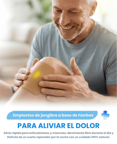 PAGA 5 LLEVA 10 Parches de jengibre alivio natural del dolor articular y muscular