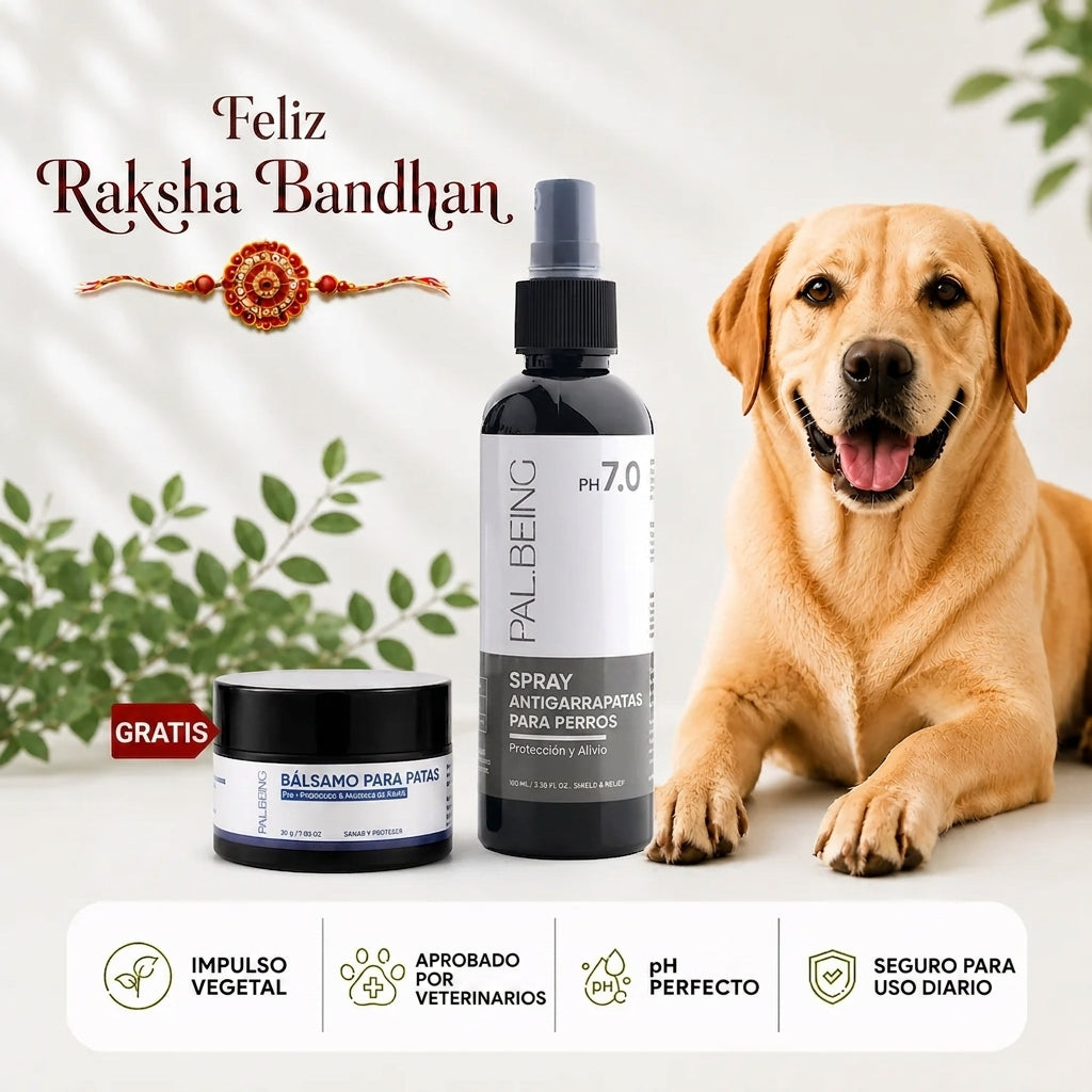 Spray probiótico antipulgas y garrapatas para perros