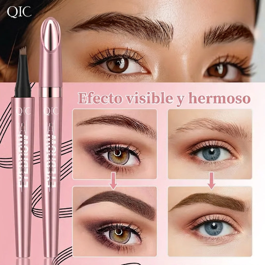 Lápiz de cejas 3D para microblading (4 puntas) y resistente al agua