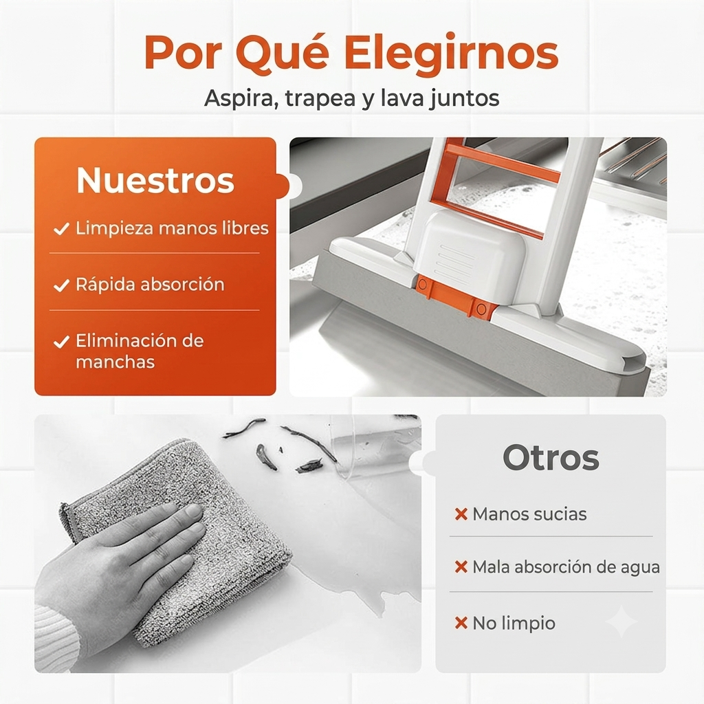 PAGA 1 LLEVA 2 Mopas plegable autolimpiante