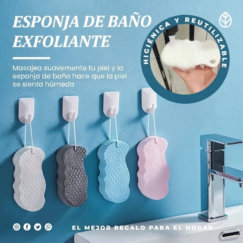 PAGA 1 LLEVA 3 ESPONJAS MÁGICAS EXFOLIANTES