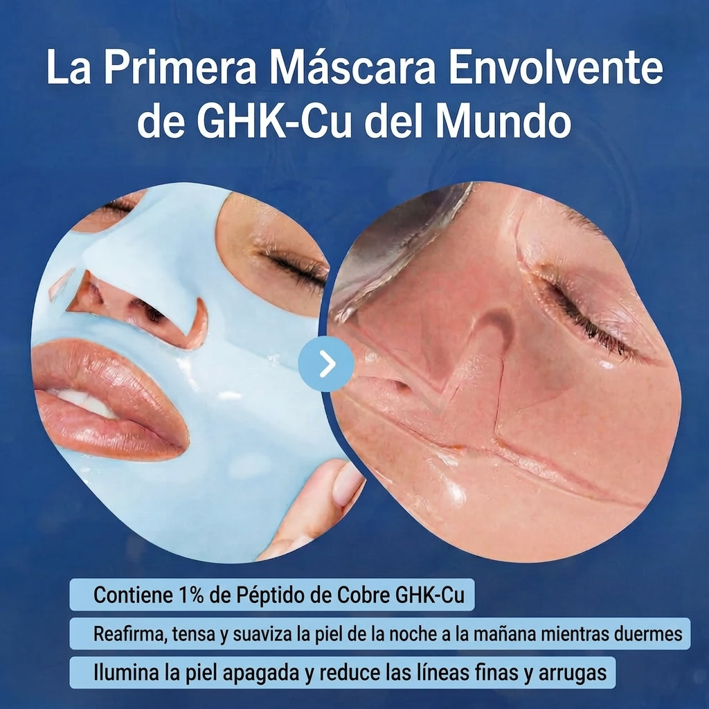 Mascarilla de envoltura nocturna Dermly GHK-Cu, colágeno