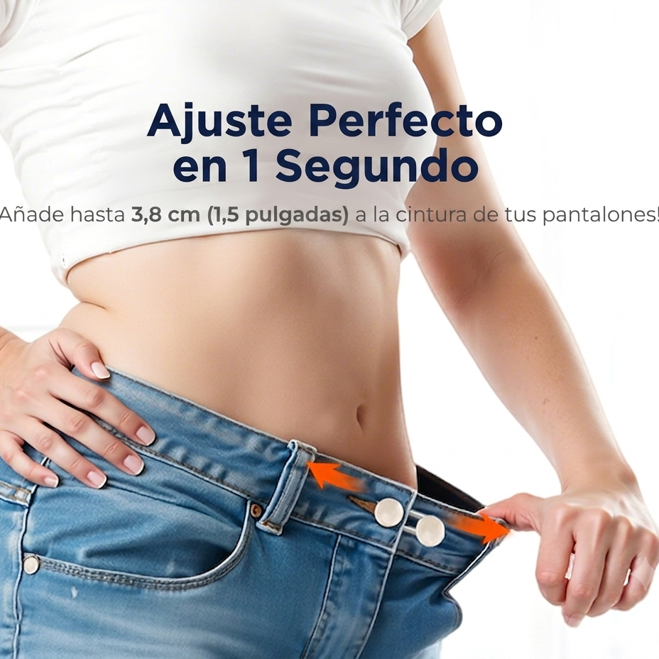 Botón de extensión de resorte metálico para jeans (5 BOTONES)