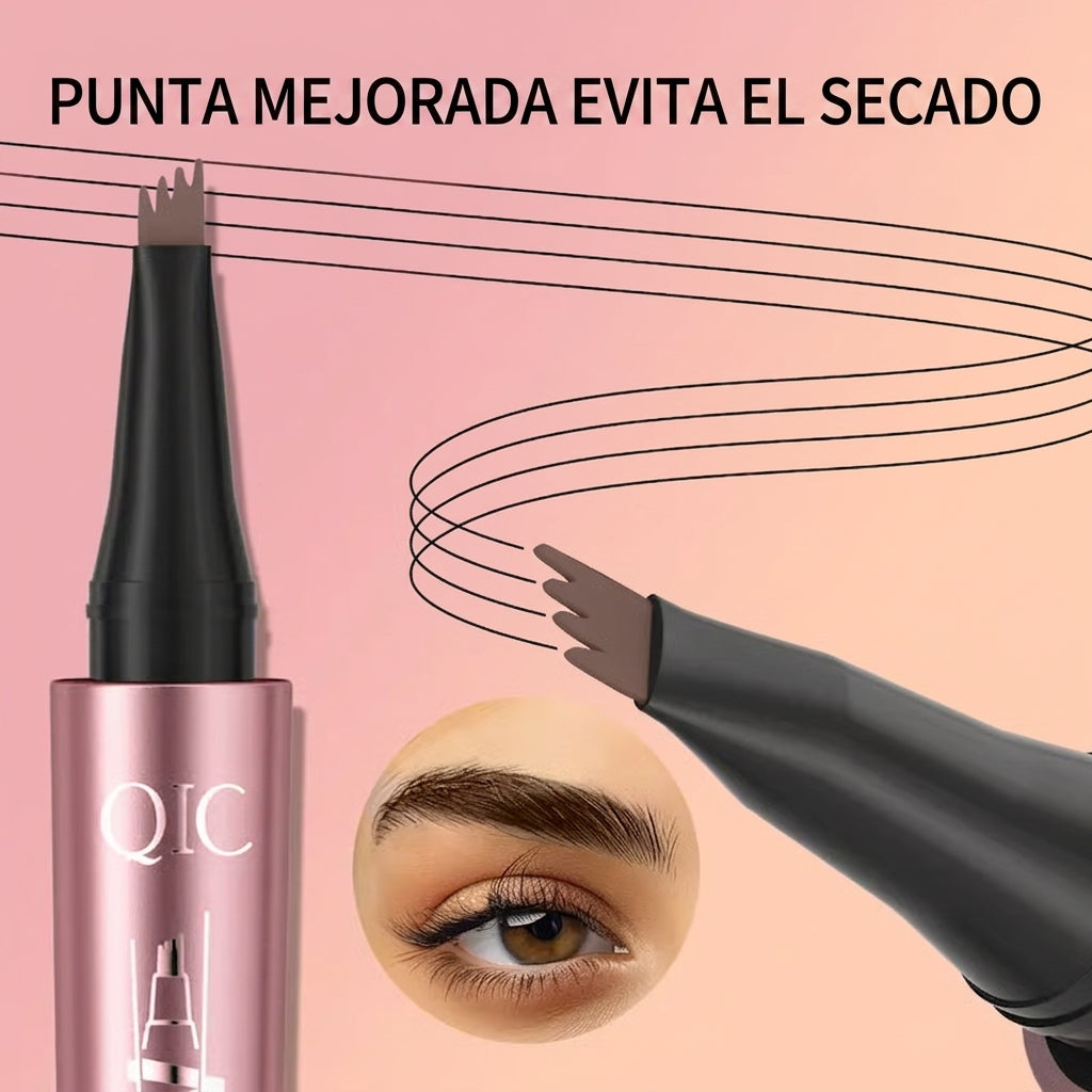 Lápiz de cejas 3D para microblading (4 puntas) y resistente al agua