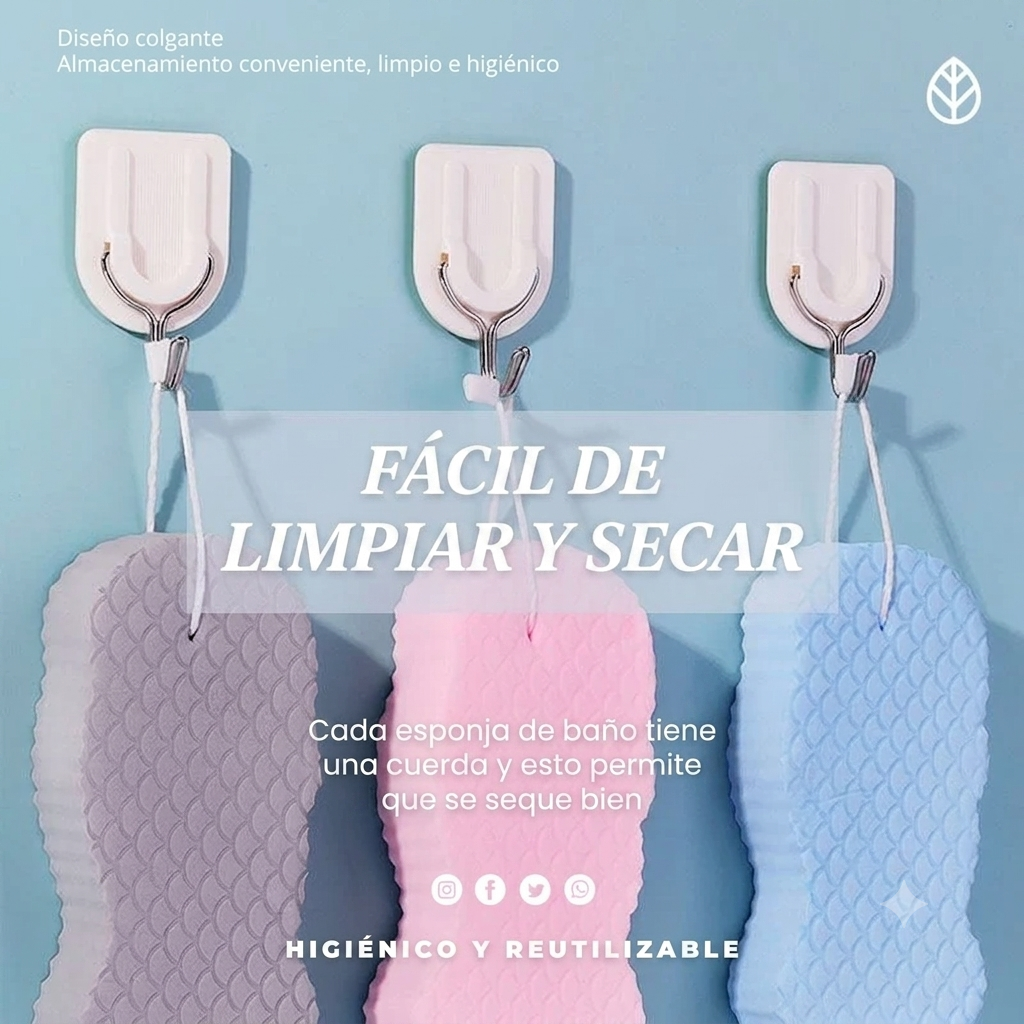 PAGA 1 LLEVA 3 ESPONJAS MÁGICAS EXFOLIANTES