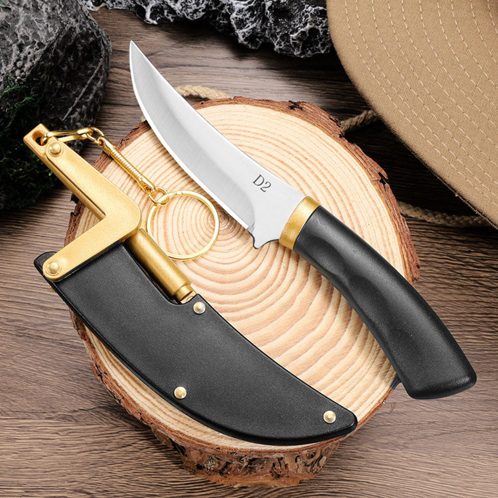 Cuchillo Portátil de Supervivencia y Uso Exterior