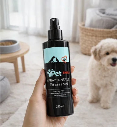 SPRAY DENTAL PARA MASCOTAS, ALIENTO FRESCO Y ELIMINA EL SARRO