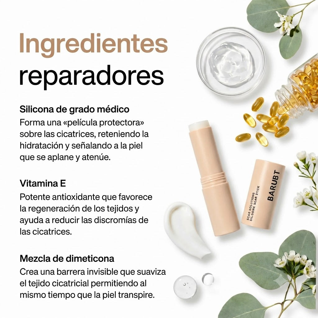 PAGA 1 LLEVA 2 Barra eliminador cicatrices, ingredientes naturales