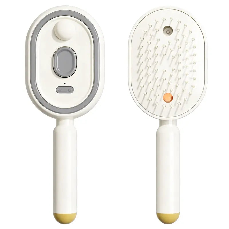 Cepillo con vapor y cabezal vibratorio masajeador