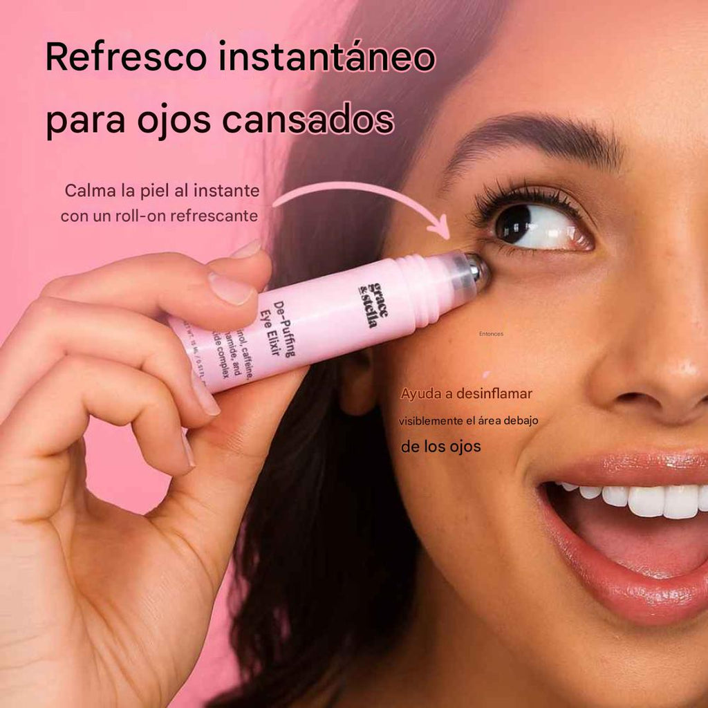 Rodillo iluminador zona de ojos evita hinchazón y ojeras