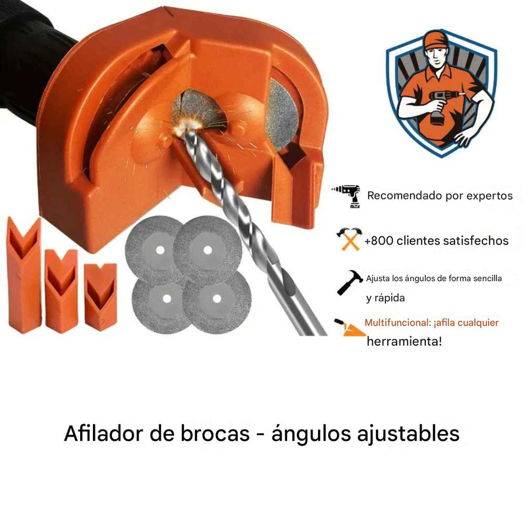 Afilador de brocas - Ángulos ajustables