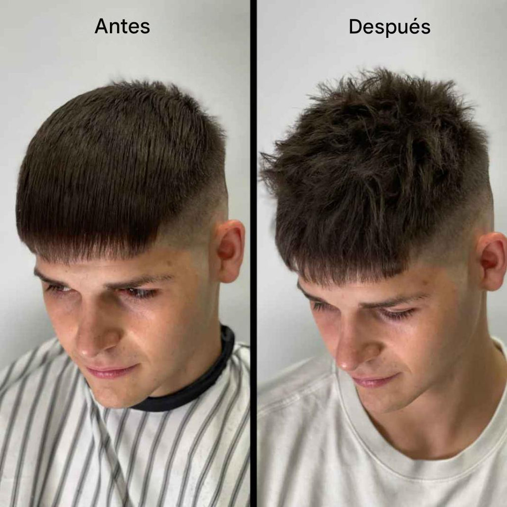 Polvo para peinar el cabello