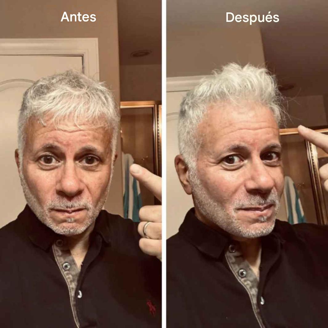 Polvo para peinar el cabello