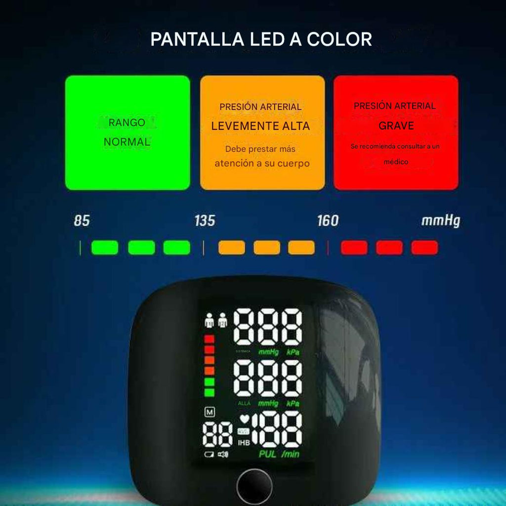 Monitor de presión arterial de muñeca inteligente Vionare
