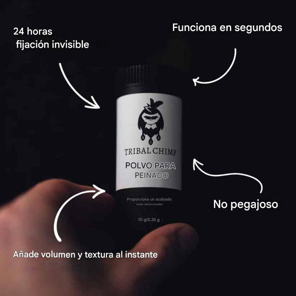 Polvo para peinar el cabello