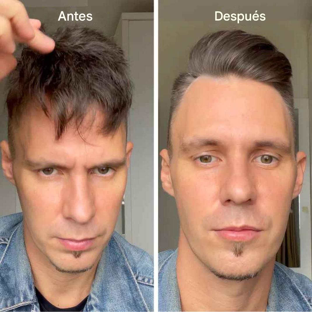 Polvo para peinar el cabello