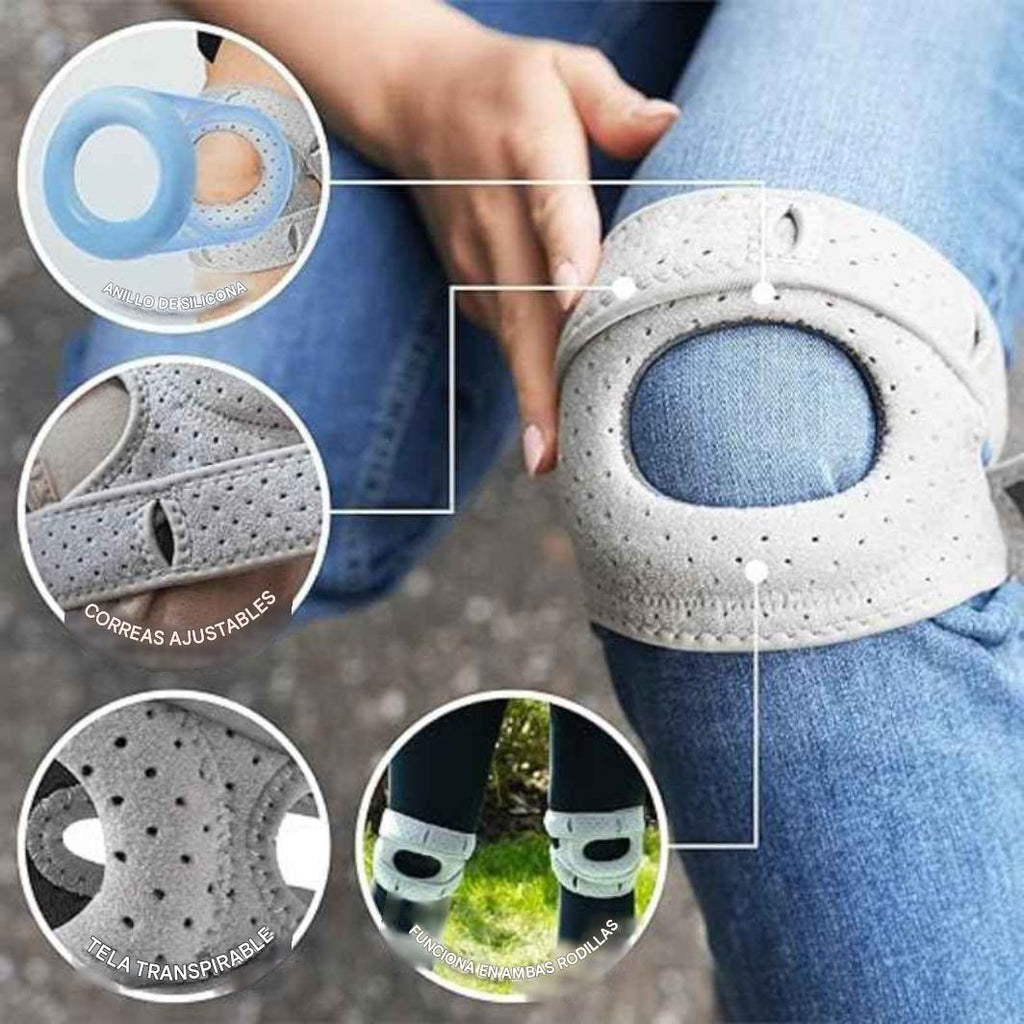 Rodillera con tecnología de alineación biomecánica realinea su articulación